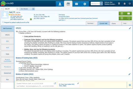 Patient Encounters EMR VitalMD