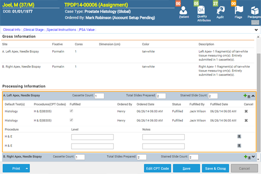 Technical Workflow LIS VitalPath